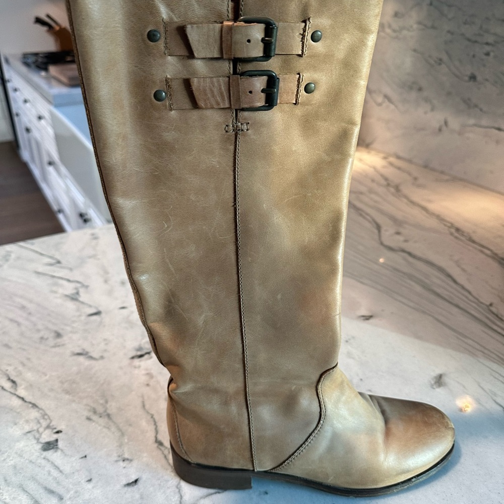 J Crew leather boot wide calf